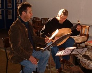 Rehearsal with Peter Trent